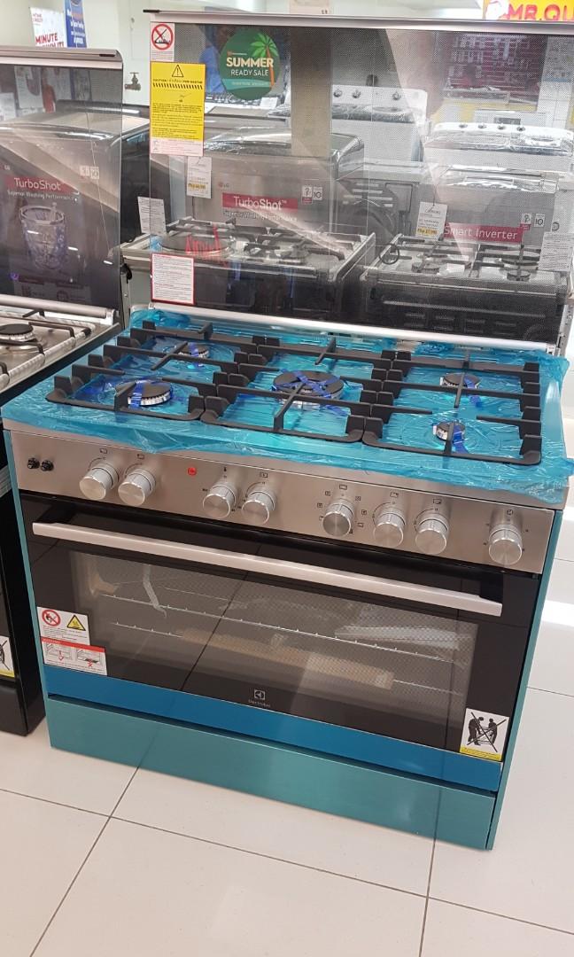 electrolux gas range ekm 9689x 90cm, TV & Home Appliances, Kitchen