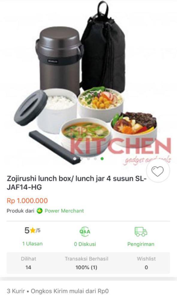 Zojirushi SL-JAE14SA Mr. Bento Stainless Steel Lunch Jar, Silver