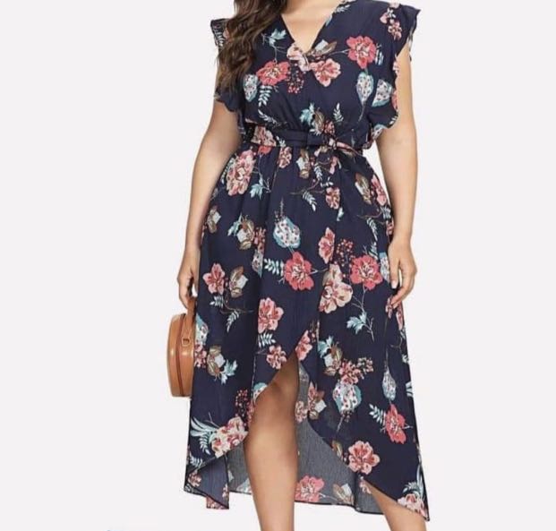 plus size knee length summer dresses