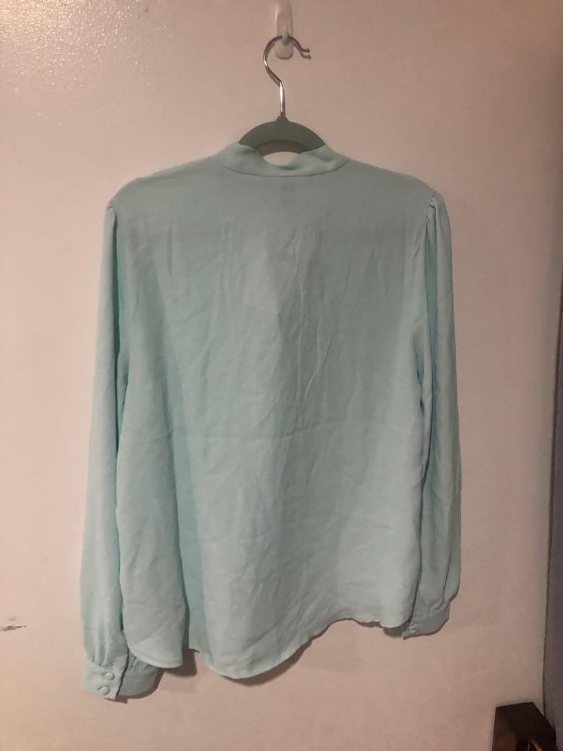Forever 21 Pastel Green Top (Category: Sleeveless) located in Makati City. Submitted by vborja (Listing ID 239230098, Image 2). Description: Bought from Japan. Tags are still intact Pastel Green fits large to xl (Japanese clothes run bigger) MOP: BDO/BPI/Unionbank .