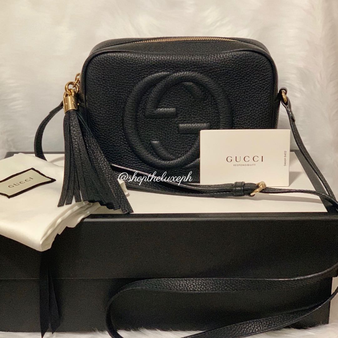 gucci soho disco bag black