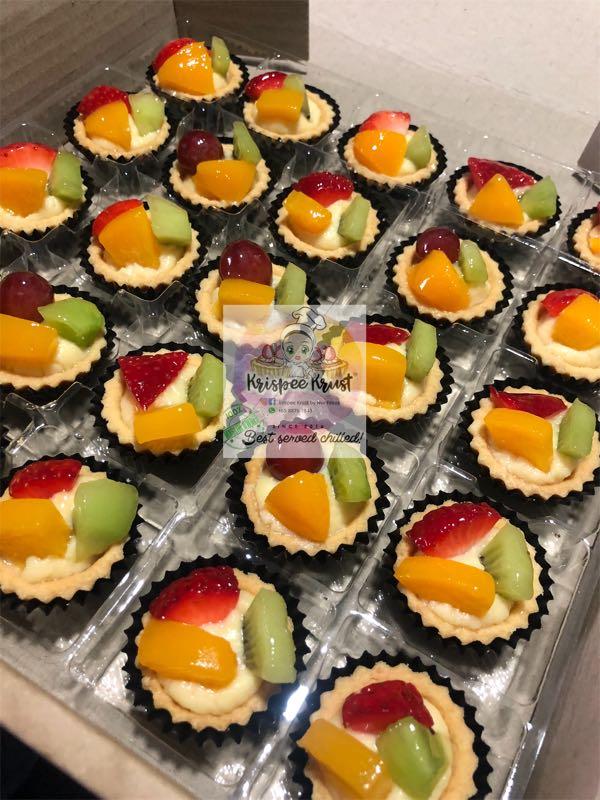 Halal Mini Fruit Tarts (Custard Filling), Food & Drinks, Packaged