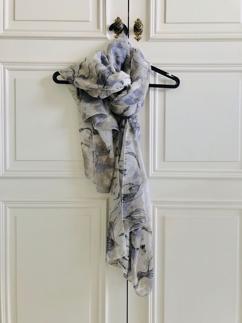 Helen Scarf Thin Shawl Women S Fashion Watches Accessories Scarves On Carousell