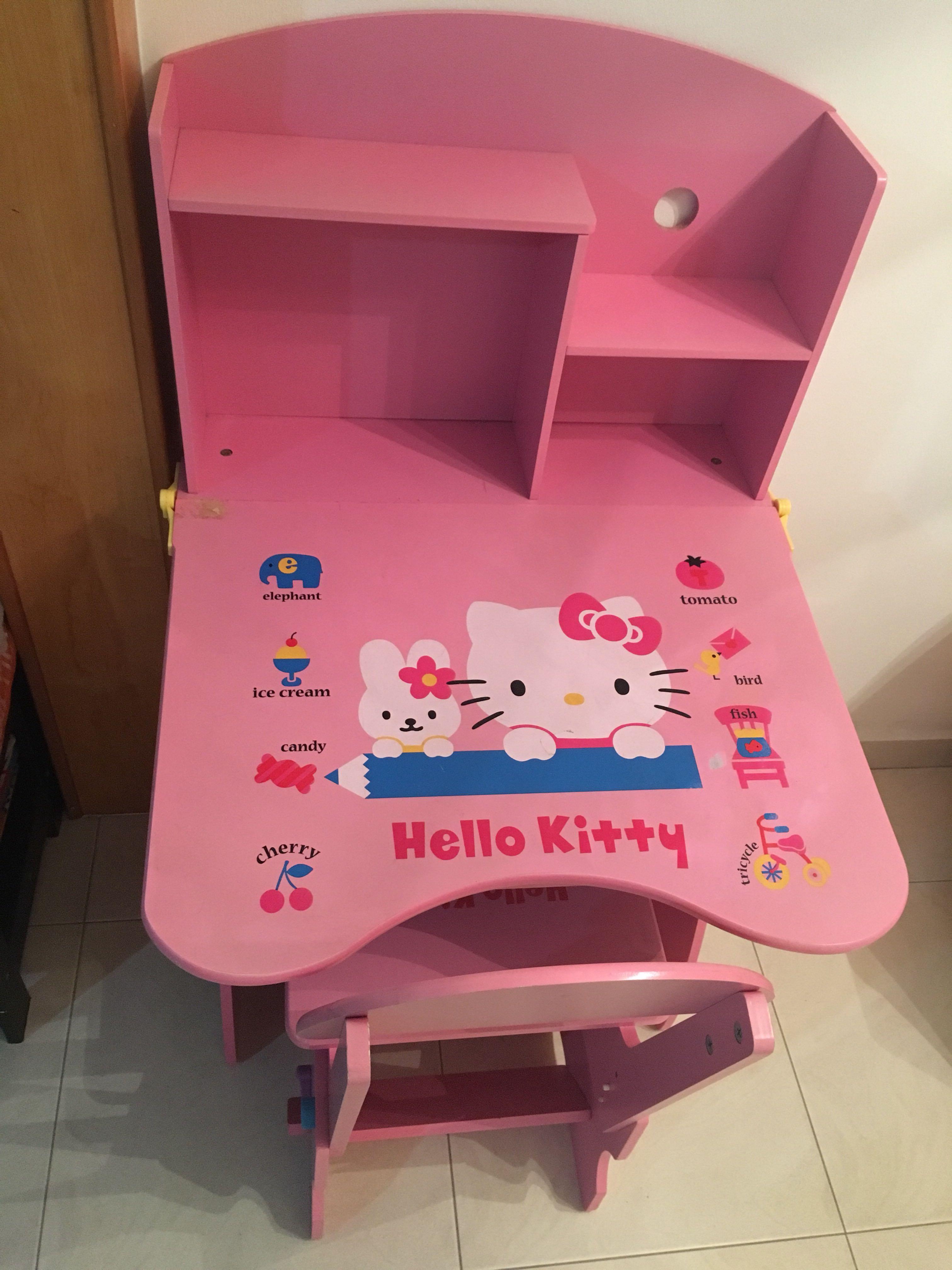 Hello Kitty Kids Study Table Chair Furniture Tables Chairs