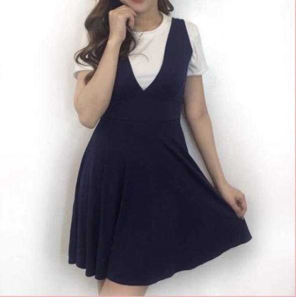 Dress with deals white shirt inside