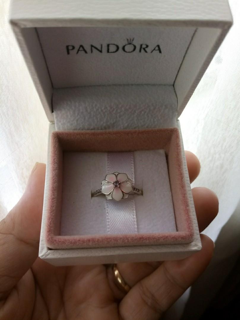 Pandora Ring Magnolia Bloom Sterling Silver 2024 favors