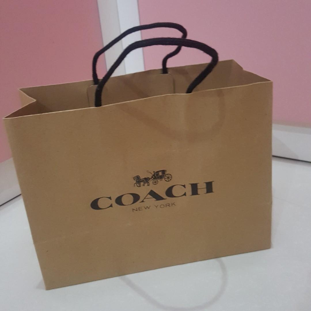 coach paper bag original