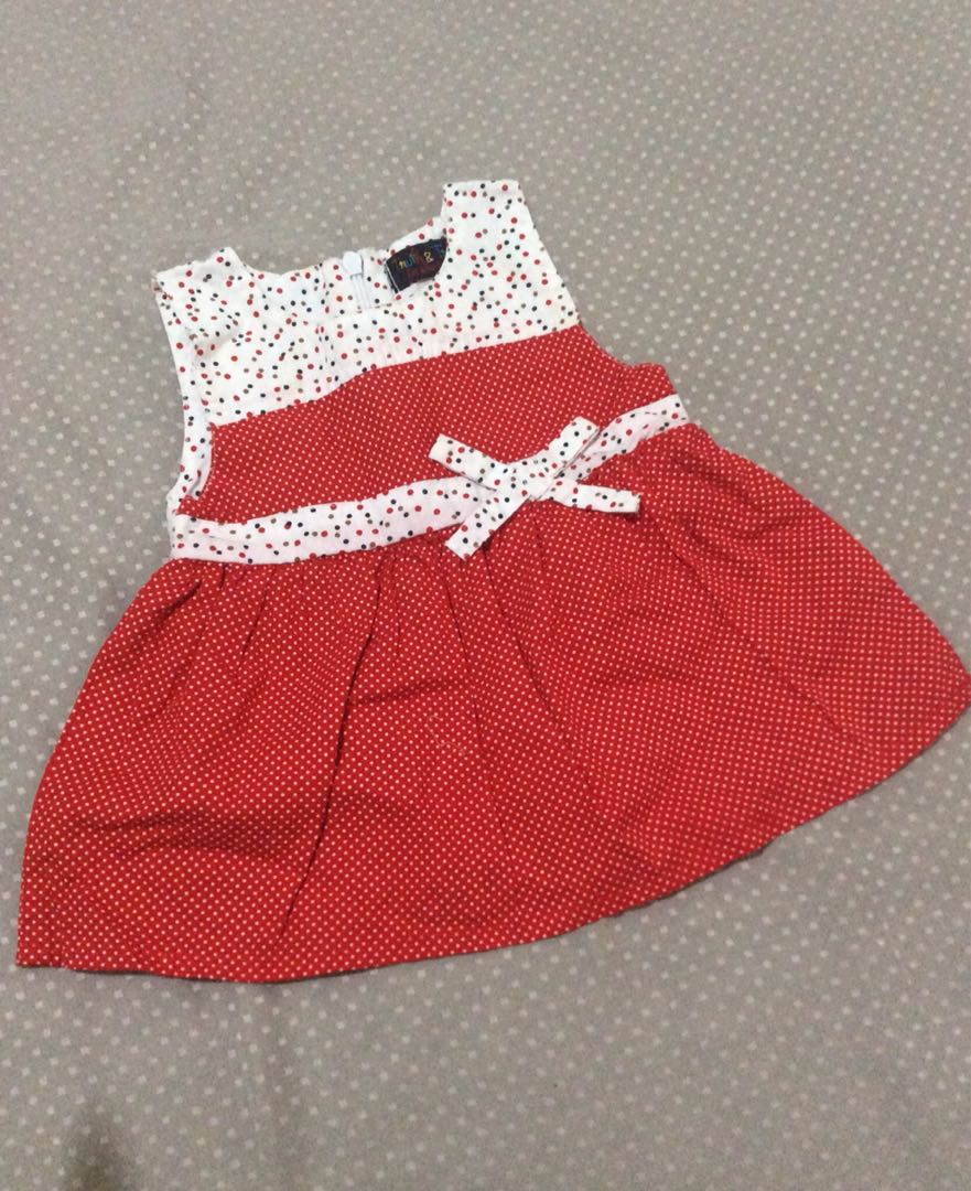 red baby dress