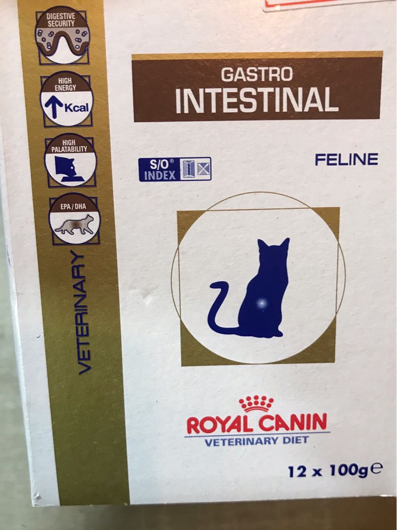 Royal Canin Wet Food Veterinary Diet Gastro Intestinal 12 X 100g Pet Supplies For Cats Cat Food On Carousell