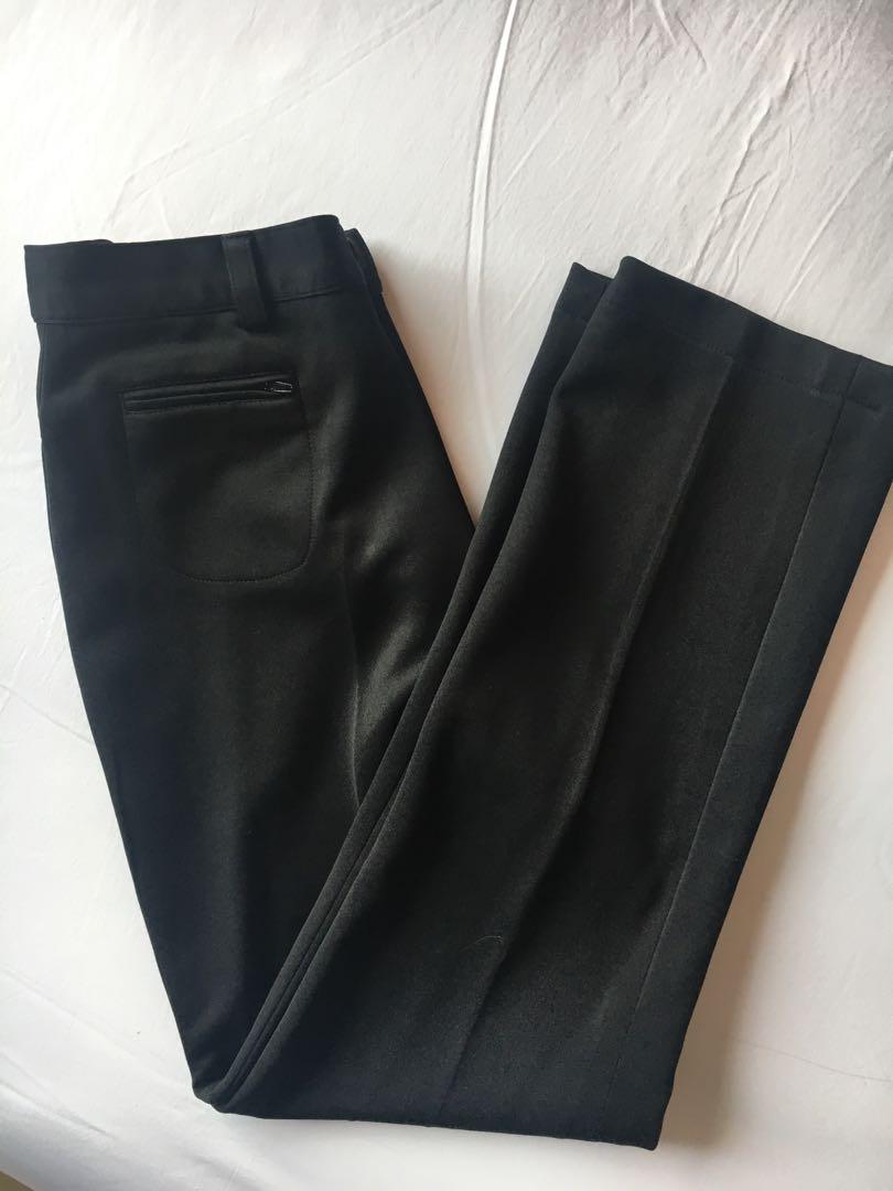 black high waisted cigarette pants