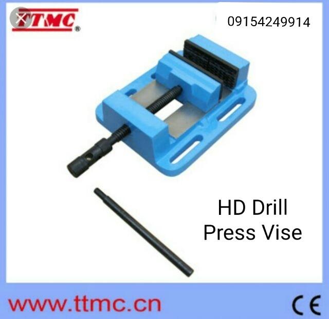 TTMC Heavy Duty Drill Press Vise (Category: Construction Tools & Equipment) located in Manila. Submitted by raineshop77 (Listing ID 238647977, Image 1). Description: Heavy Duty Drill Press Vise Brand New TTMC brand Model and Price BSM-75N 55mm Cap php 875.00 BSM-100N 95mm Cap php 1300.00 BSM-125N 115mm Cap php 1750.00 BSM-150N 135mm Cap php 2250.00 Contact 09154249914.