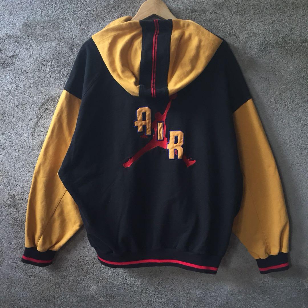 yellow and black jordan sweater