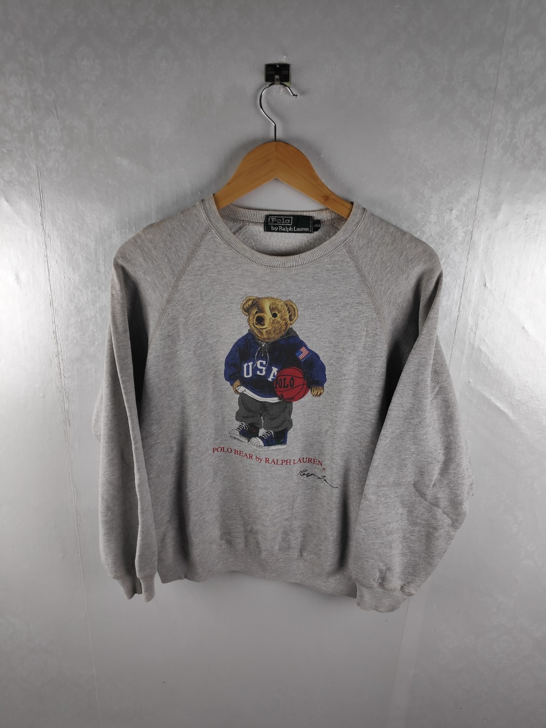 Polo bear deals basketball sweatshirt