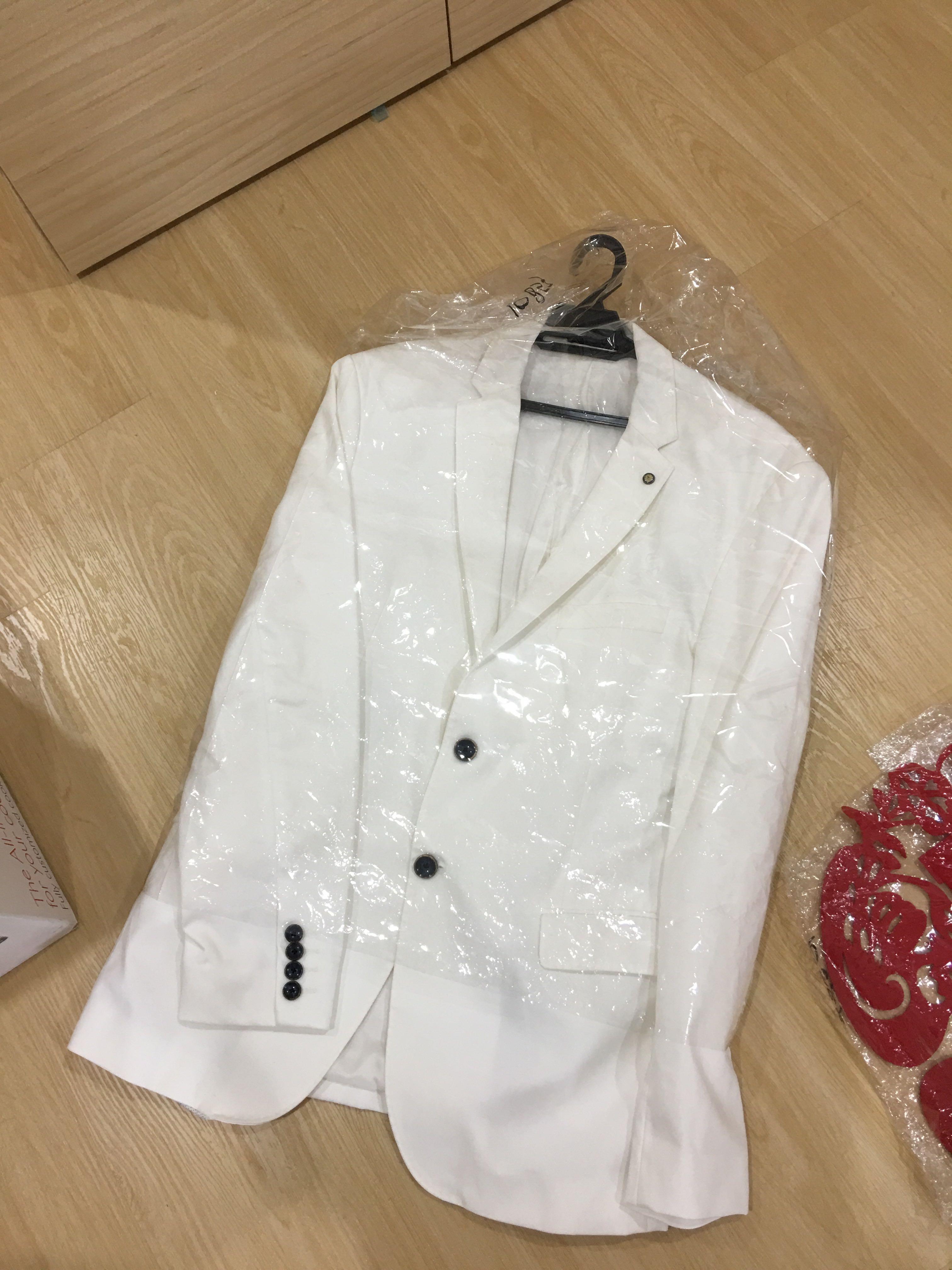 zara white suit jacket