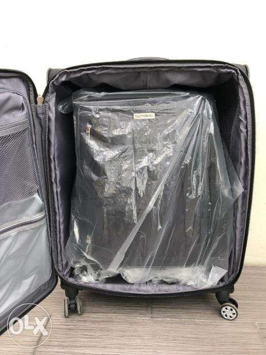 New Genuine Samsonite Stackit 2 piece Softside Spinner Luggage Bag Set, Hobbies & Toys, Travel