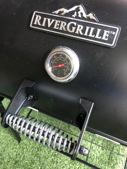 Bnew RiverGrille Cattleman 29in Offset BBQ Charcoal Grill and Smoker