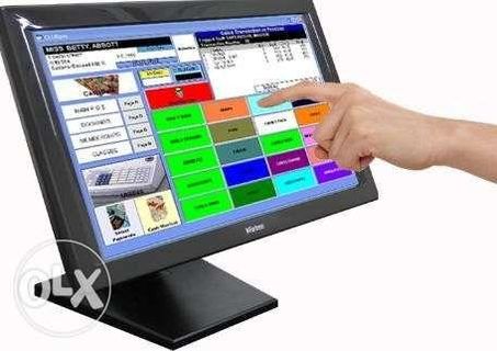 Fortress Touchscreen Monitor 156 inches With Sturdy POS Stand