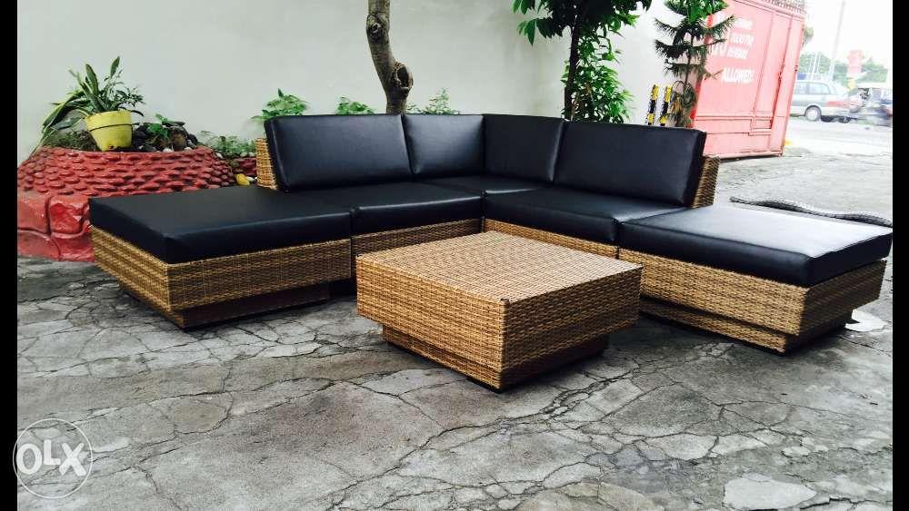 Outdoor Rattan Sofa Set Corner Garden On Carou Outdoor Rattan Sofa Set Corner