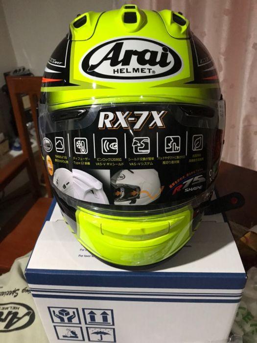 Arai RX7X Helmet L 5960cm Maze Yellow Japan Made, Motorbikes, Motorbike  Parts & Accessories, Helmets and other Riding Gears on Carousell