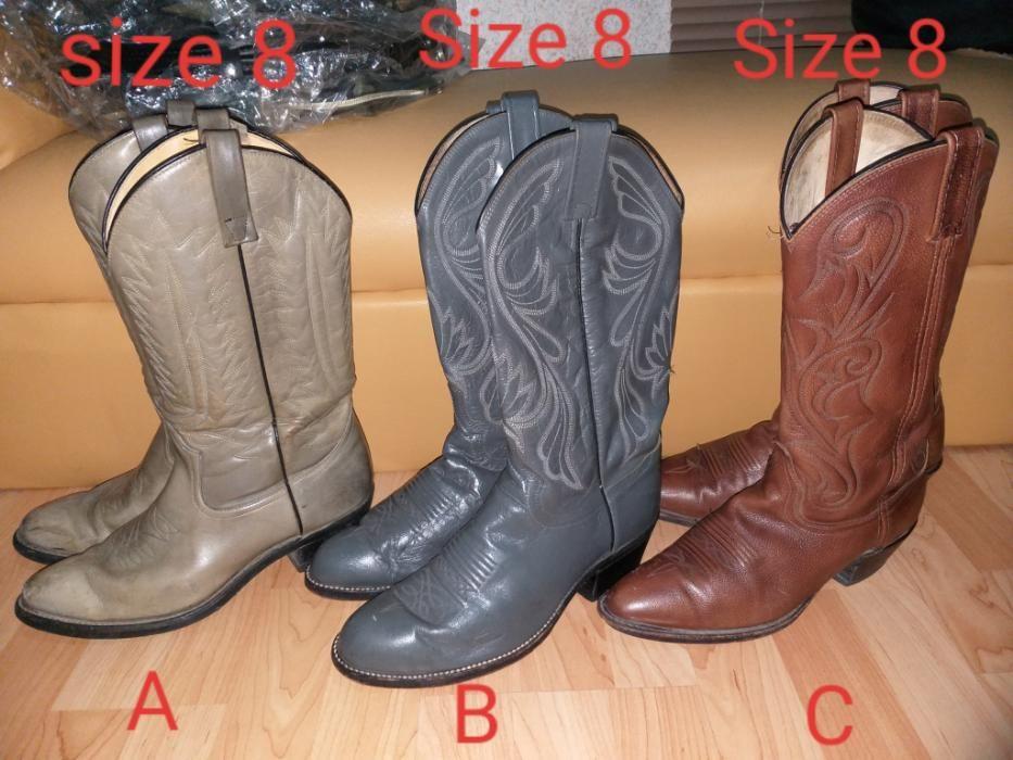 Slightly Used Western Cowboy Boots size 