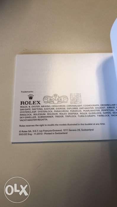 Rolex Datejust Booklet (Category: Luxury Watches) located in Makati City. Submitted by eric103 (Listing ID 239312738, Image 3). Description: Rolex Datejust Booklet 553.02 Eng -Dated 11.2013 Printed in Switzerland.