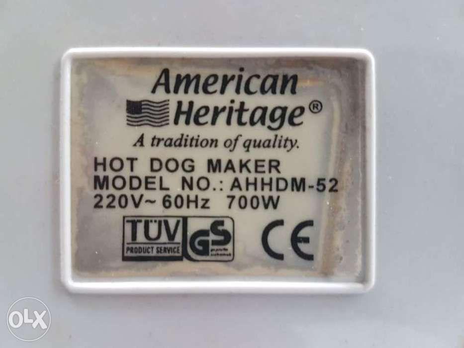 Hotdog Waffle Maker (Category: Bakeware) located in Manila. Submitted by pwedrod (Listing ID 239313670, Image 2). Description: American Heritage Hotdog Waffle Maker AHHDM-52 9 x 9 x 4.5 in 220v For pick up/meet up in Antipolo. Delivery can be arranged at buyer's expense..