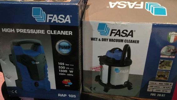 High Pressure Cleaner car wash and Vacuum FASA italian brand