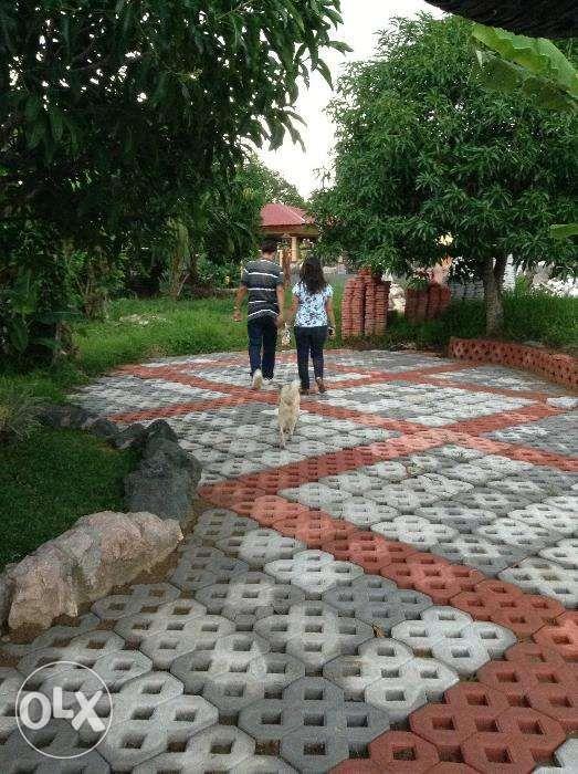 Diamond Grass Turf Grass Pavers Paving Blocks (Category: Construction & Building Materials) located in Quezon City. Submitted by maycuenca (Listing ID 239322870, Image 3). Description: We manufacture, supply, deliver: DIAMOND GRASS PAVER / TURF GRASS PAVER Specs: - 5 holes - Size: 16 x 16 inches - With steel support inside each paver - Thickness: 50mm or 80mm - Available colors: Red / Gray (natural) Contact: (0917) 832-9086.