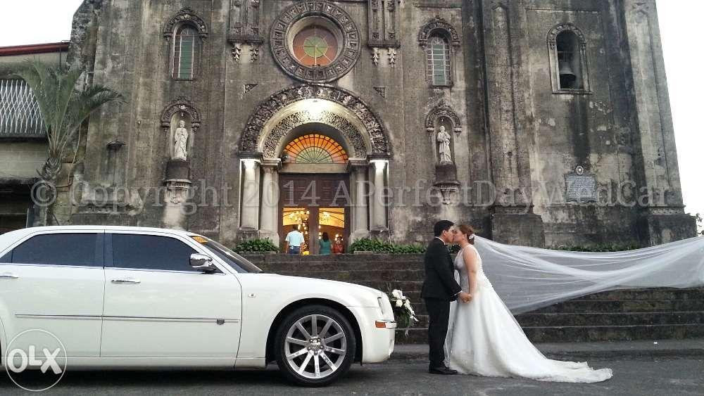 Chrysler 300c White Bridal Car (Category: Vehicle Rentals) located in Makati City. Submitted by aperfectdaywedcar (Listing ID 239327373, Image 3). Description: White CHRYSLER 300c Rental Service for: Bridal car Photo Shoots Commercials AVP's Events Because You Deserve The Best "White Bridal WEDDING CAR Chrysler 300c" RENTAL RATE: Php 6,999 for the first 3 hours; ***Package includes a uniformed driver, gas, and car bouquet. ***for Metro Manila rat