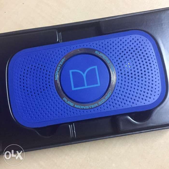 SALE! Monster Superstar High Definition Bluetooth Speaker (Category: Soundbars, Speakers & Amplifiers) located in Manila. Submitted by istib.dyabs (Listing ID 239334611, Image 2). Description: High-Powered Portable Wireless Speaker and Speakerphone. Big sound from a small speaker. The SuperStar wireless speaker barely fills your pocket, but can fill a room with rich, audiophile sound. That’s because, contained within its smartphone-sized confines