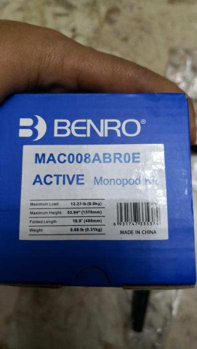 Benro MAC008ABR Monopod and Ballhead (Category: Tripods & Monopods) located in Quezon City. Submitted by b.it.toys (Listing ID 239335355, Image 2). Description: Read before inquiring. Technical Specifications (google other details) Load Capacity: 13.2 lb Max Height: 53.9" Closecd Length: 18.9" Sections: 4 Brandnew and authentic meetup in SM Fairview/Robinsons Novaliches (6 or 7am onwards). Lagro, Nova almost anytime. Nowhere else First come first