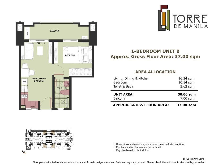 Torre De Manila 1BR 31sqm Complete Amenities near LA Salle Taft and