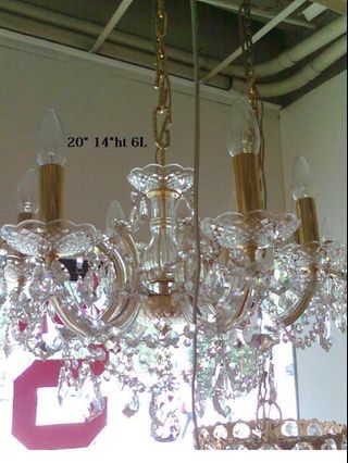 SALE until March 10 -  Italian Candle Crystal Chandelier