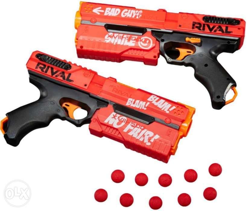 Nerf Rival Deadpool Kronos XVIII500 Dual Pack BRAND NEW (Category: Infant Playtime) located in Davao. Submitted by nerftoydepot (Listing ID 239342032, Image 3). Description: Brand New! On hand! Nerf Rival Deadpool Kronos XVIII-500 Dual Pack 2 in 1 Blaster Pack Complete Set New in Box Collectible Box W/ FREE HIR Balls Will ship nationwide. Door to door delivery. Black Arrow Express: 5-7 Days Delivery Payment Options: Credit Card/ Paypal Bank Depos