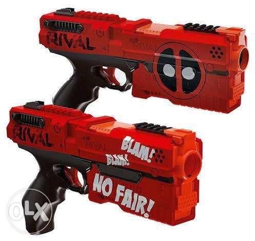 Nerf Rival Deadpool Kronos XVIII500 Dual Pack BRAND NEW (Category: Infant Playtime) located in Davao. Submitted by nerftoydepot (Listing ID 239342032, Image 2). Description: Brand New! On hand! Nerf Rival Deadpool Kronos XVIII-500 Dual Pack 2 in 1 Blaster Pack Complete Set New in Box Collectible Box W/ FREE HIR Balls Will ship nationwide. Door to door delivery. Black Arrow Express: 5-7 Days Delivery Payment Options: Credit Card/ Paypal Bank Depos