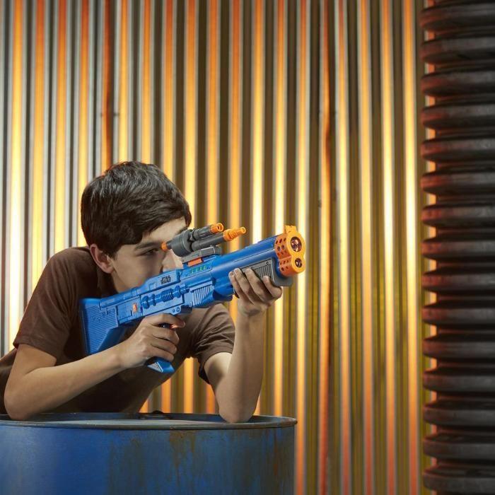 Nerf Star Wars Chewbacca Glowstrike Blaster (Category: Infant Playtime) located in Davao. Submitted by nerftoydepot (Listing ID 239342110, Image 3). Description: Nerf Star Wars Chewbacca Glowstrike Blaster BRAND NEW On HAND Complete Set W/ Accessories: - scope - butt stock w/ storage - FREE Star Wars Darts W/ sounds (battery operated/FREE) We ship nationwide. COD Available. Door to door delivery. Payment thru: Credit/Debit Card - Paypal Bank Depo