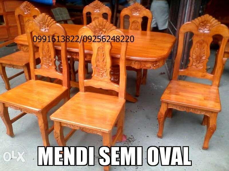 dining set furniture solid wood in cavite Tarnate Taguig Batangas, Furniture & Home Living