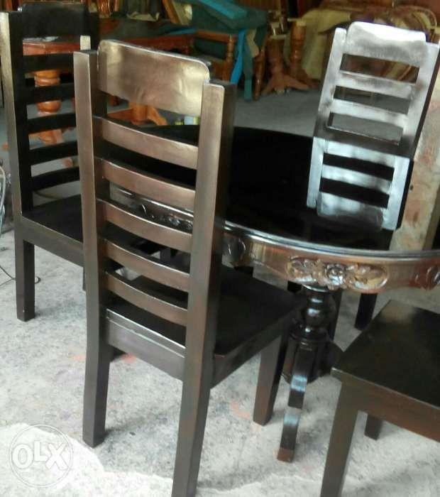 dining set furniture solid wood in cavite Tarnate Taguig Batangas, Furniture & Home Living