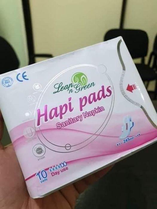 Hapi Pads Sanitary Napkin (Category: Gift Baskets & Hampers) located in Siniloan. Submitted by ellerieshopper (Listing ID 239348554, Image 2). Description: This listing is hosted on Carousell on behalf of OLX Philippines. Indroducing New Product of LEAN N Green HAPI PADS SANITARY NAPKIN USE SANITARY NAPKIN WITH NEGATIVE ION. Say BYE to: dysmenorrhea Irregular Period PCOS Hormonal Imbalance U.T.I Cysts Bad Odor The embedded negative ion strip can 