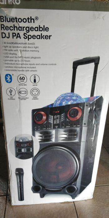 Bluetooth rechargeable dj pa speaker sale kmart