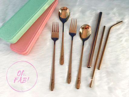 Rosegold Stainless cutlery