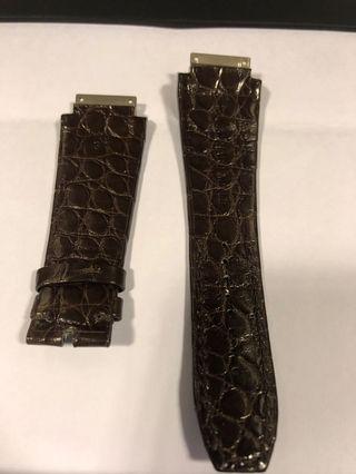 New Original Richard Mille RM011 / RM11-03 brown crocodile croco leather strap 11N 37