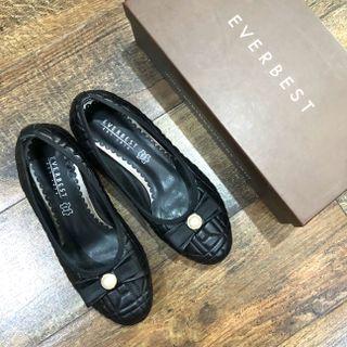 BLACK SHOES SEPATU CASUAL KERJA EVERBEST