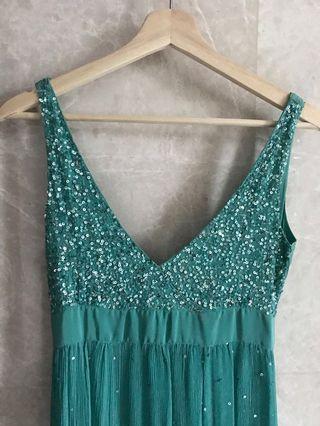 $500 Patrizia Pepe Silk Sequin green dress (UK10/12)