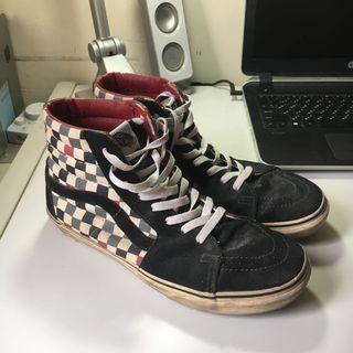 VANS 棋盤格 高筒
