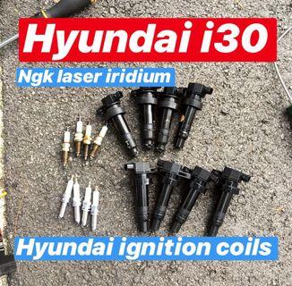 Hyundai i30 plug + coil replacement