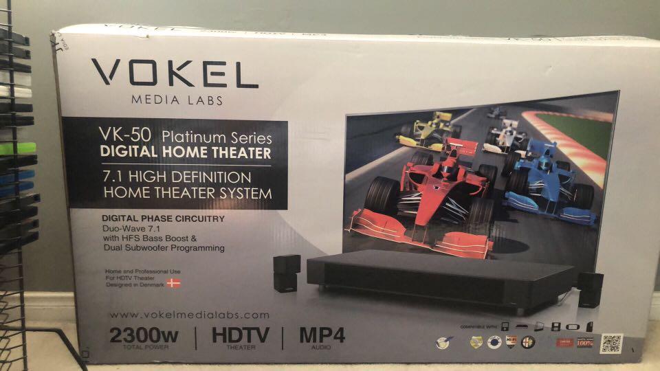 36 7.1 VOKEL MEDIA SOUND SYSTEM Electronics TVs Entertainment