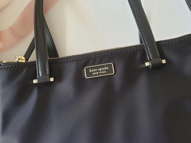 kate spade black nylon shoulder bag