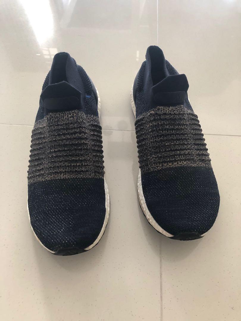 ultra boost laceless navy blue