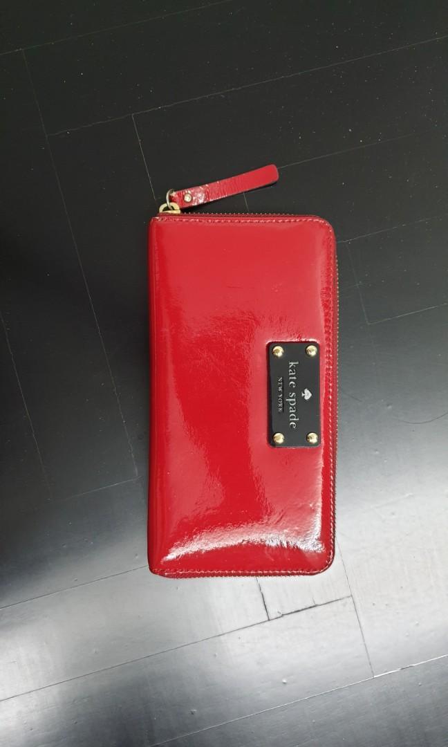 kate spade patent leather wallet